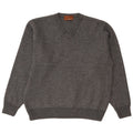 Marks & Spencer Pull col en V pour femme UK 16 Large Gris Moucheté
