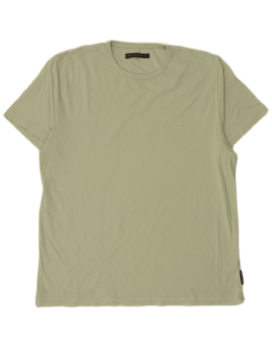 French Connection T-Shirt Homme Top XL Vert Coton