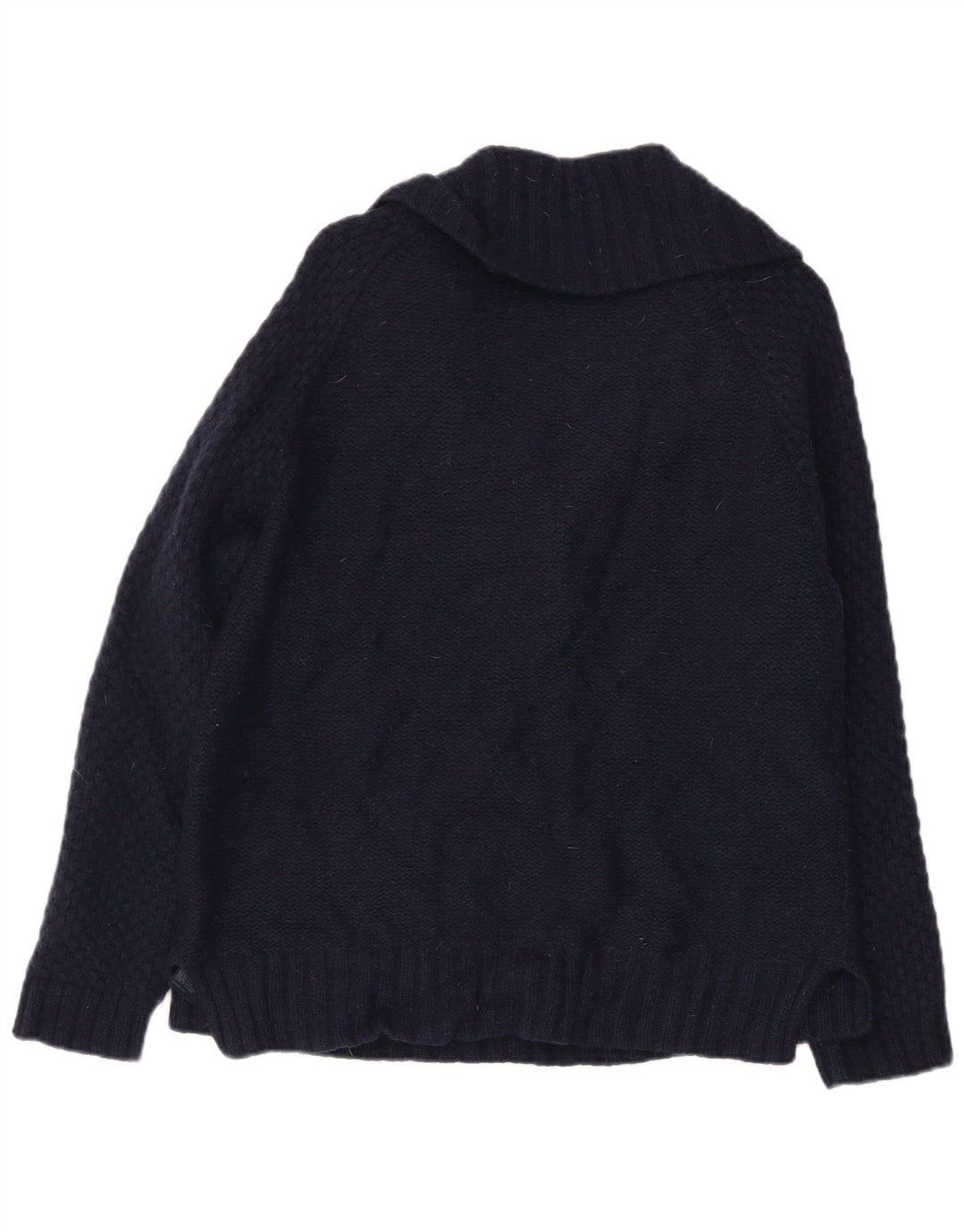 TOMMY HILFIGER Pull à col châle pour femme UK 18 XL Bleu marine Laine