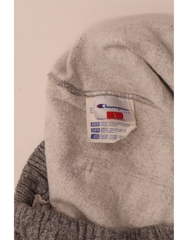 Champion Pantalon De Survêtement Homme Large Gris Moucheté Coton