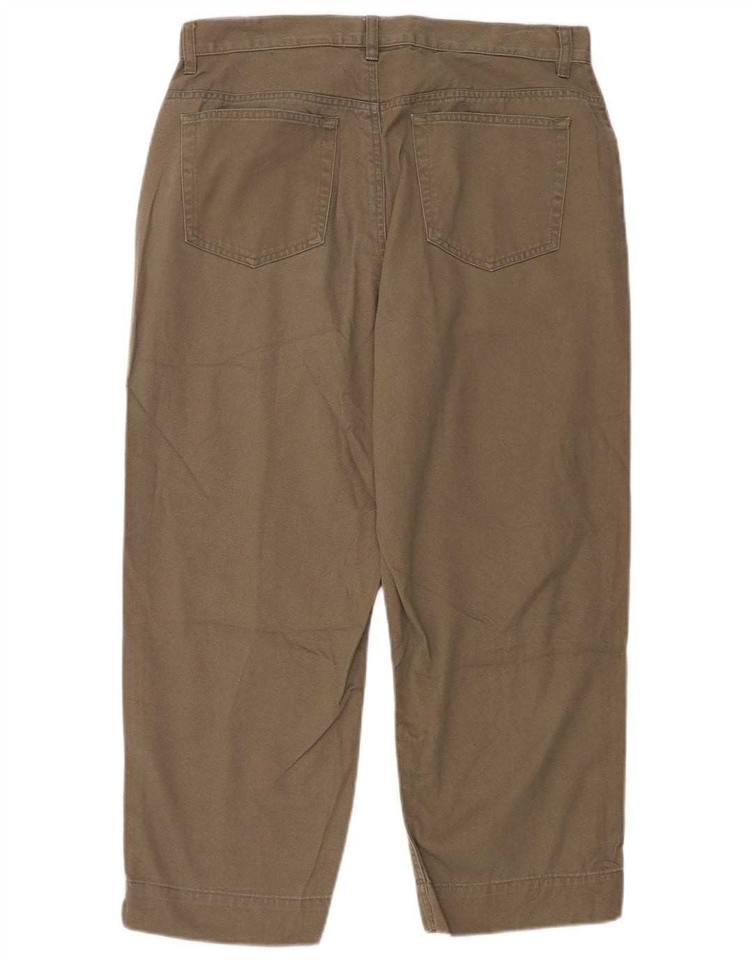 EDDIE BAUER Pantalon court taille haute pour femme US 12 Large W32 L24 Vert