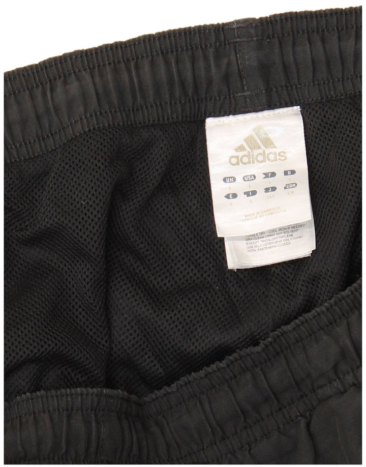 Adidas Pantalon de survêtement pour homme Pantalon de jogging Large Noir Colorblock Polyester