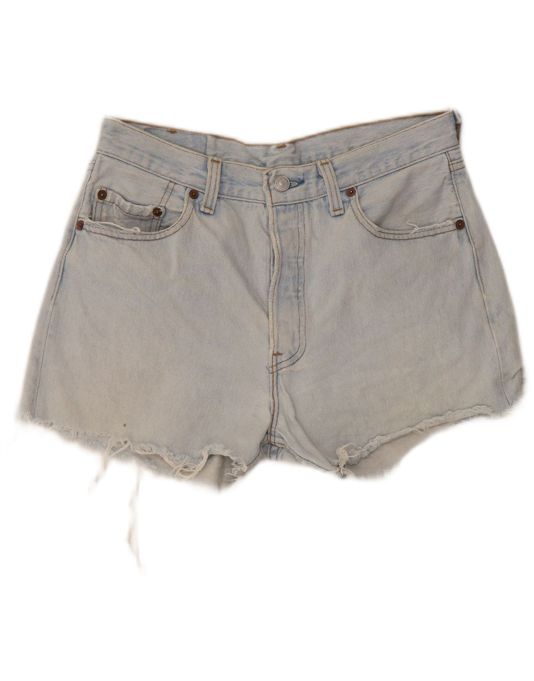 LEVI'S Short en Jean 501 W30 Homme Bleu Moyen