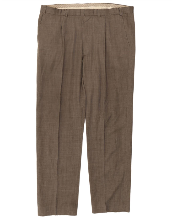 Marks & Spencer Pantalon de costume droit pour homme W40 L32 Gris