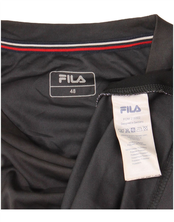 FILA T-Shirt Homme Top IT 48 Gris Moyen Colorblock Polyester