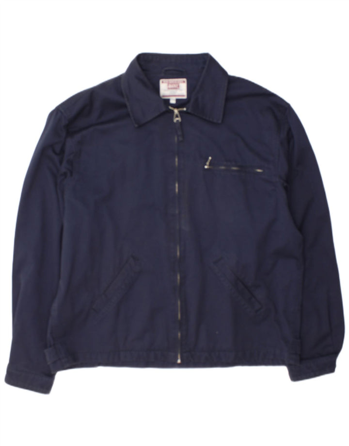 Rifle Veste Bomber Homme UK 42 2XL Bleu Marine Coton