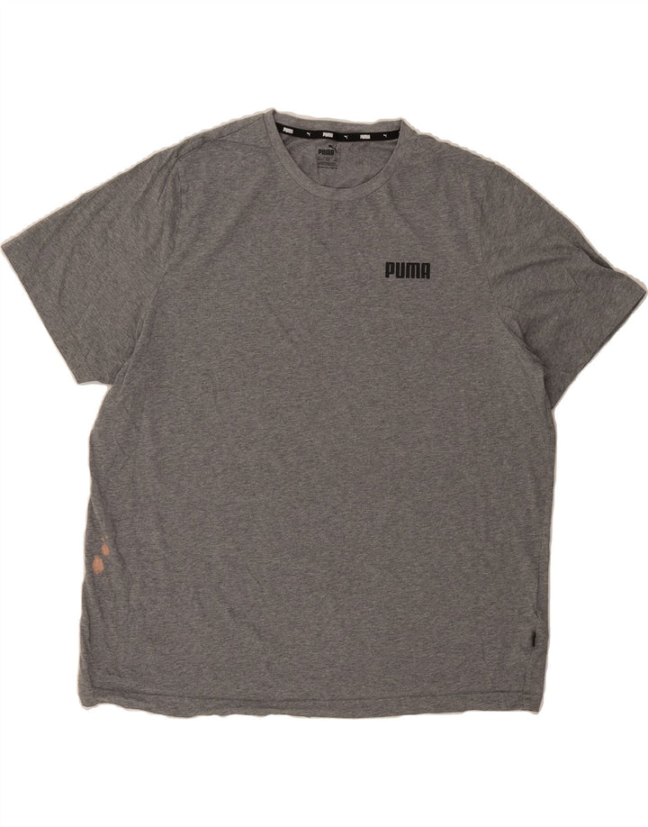 PUMA Mens T-Shirt Top 2XL Grey Cotton Vintage Puma and Second-Hand Puma from Messina Hembry 