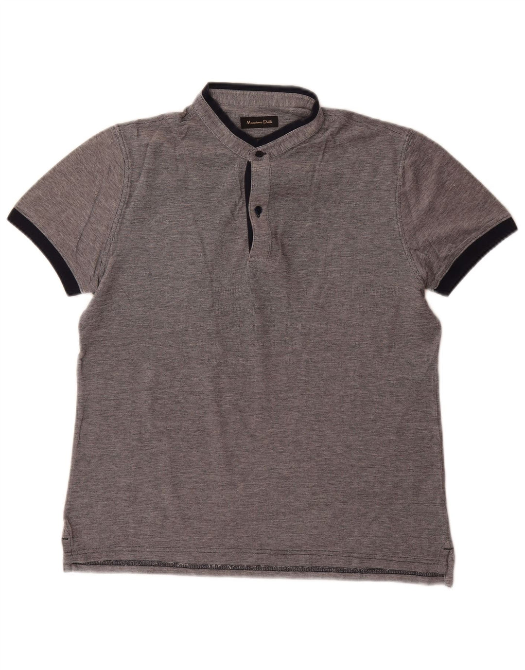 Massimo Dutti Polo Homme Gris Moyen Moucheté