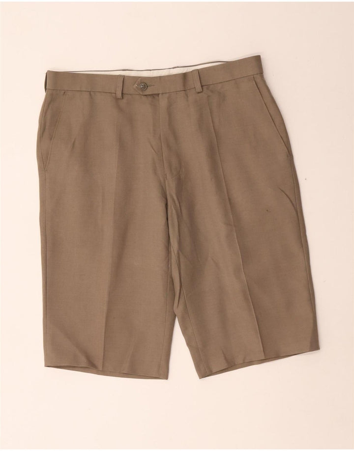 Marks & Spencer Short Chino Homme W34 Large Beige Polyester