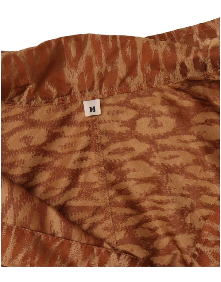 vintage Femmes Surdimensionné Longline Overcoat UK 14 Medium Brown Classic