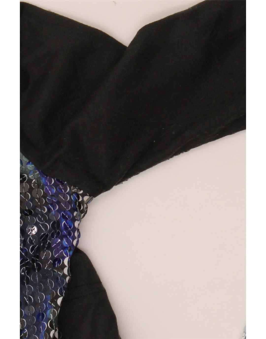 DESIGUAL Haut Graphique Femme Manches Longues UK 10 Petit Noir Polyester