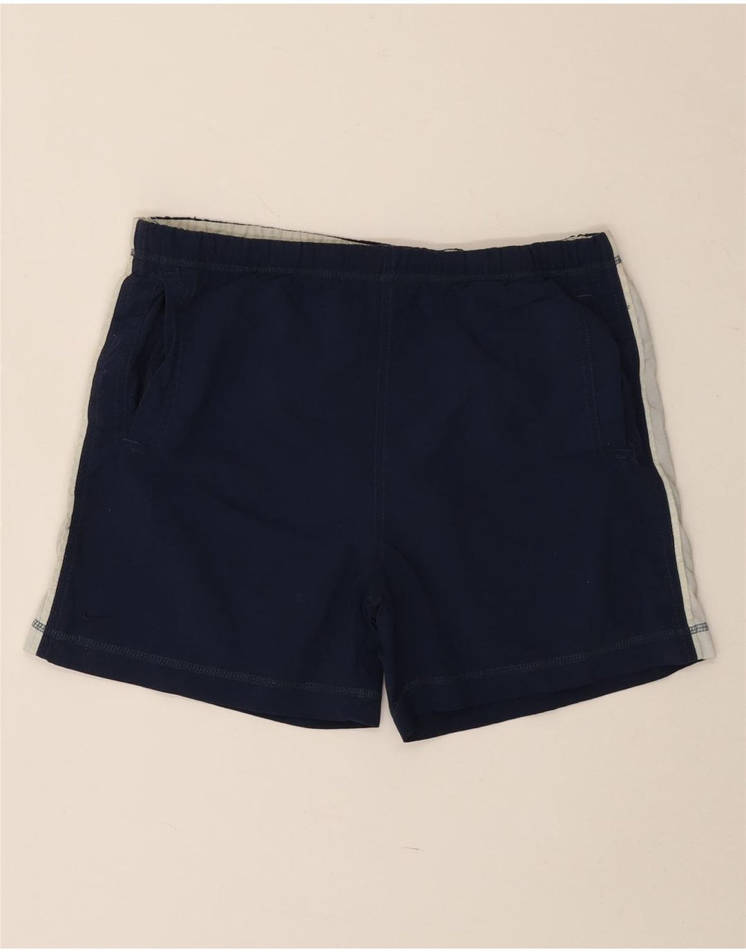 NIKE Short de Bain Garçon 12-13 Ans Large Bleu Marine Colorblock