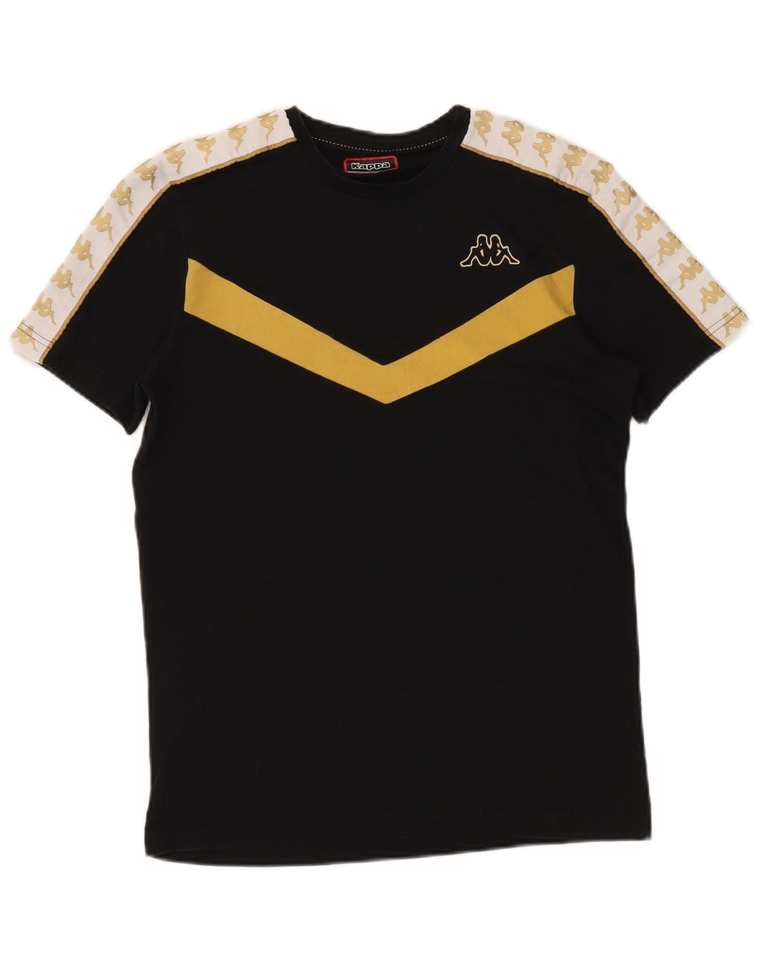 KAPPA T-Shirt Graphique Homme Noir Moyen Coton Colorblock