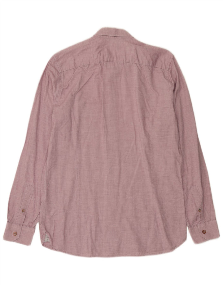 Ted Baker Chemise Homme Taille 3 Coton Rose Moyen