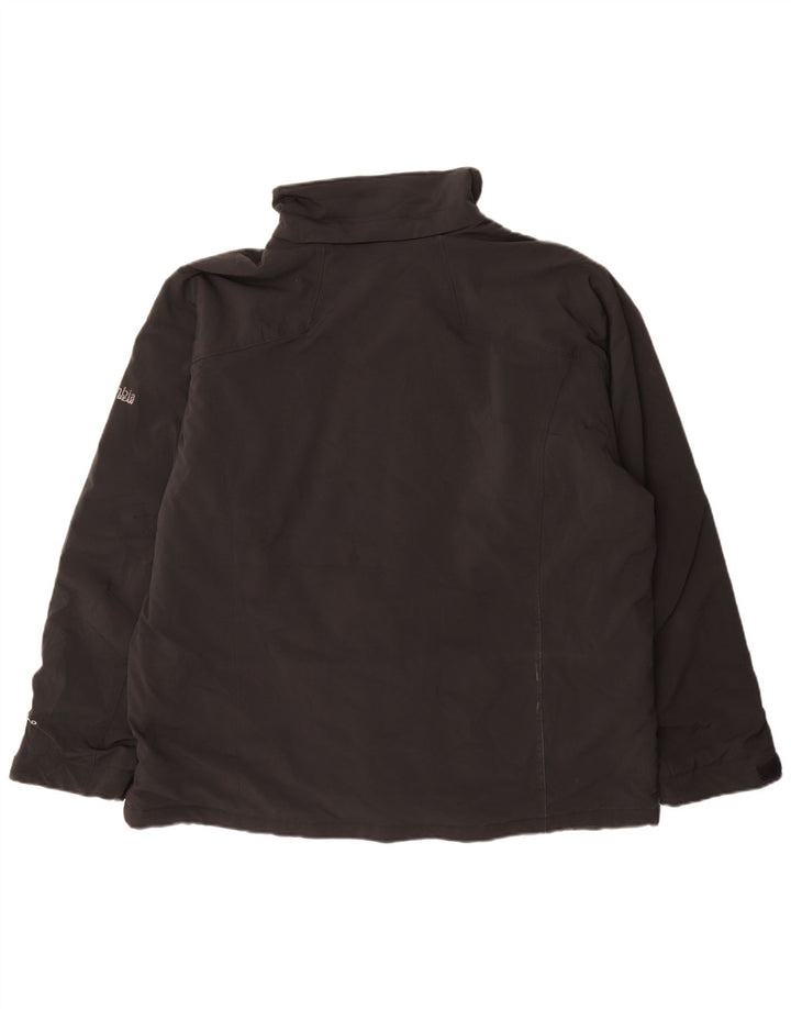 Columbia Veste coupe-vent pour homme UK 42 XL Noir Polyester