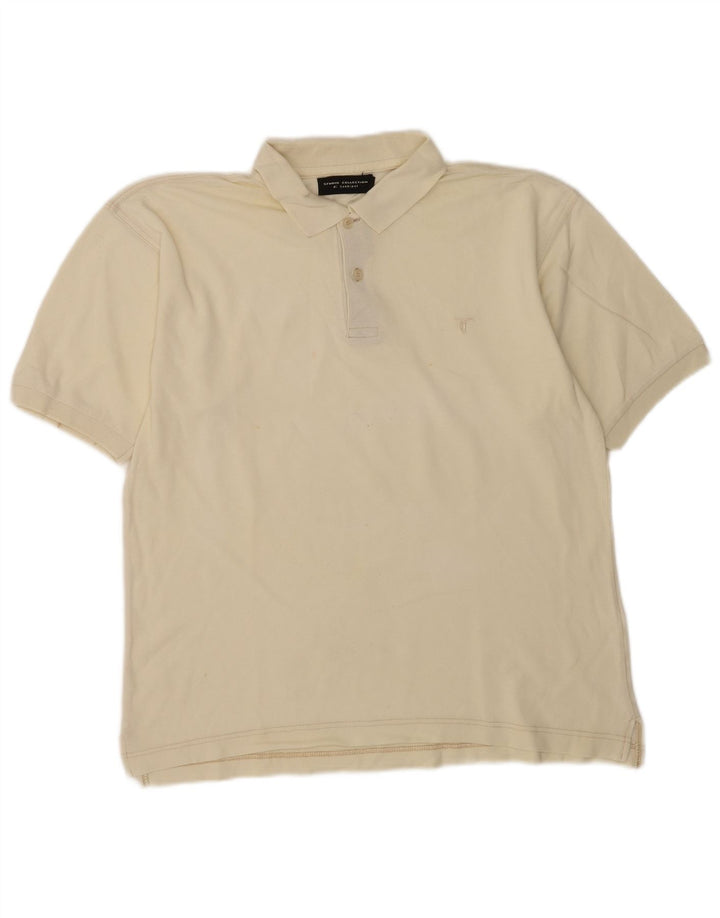 Conbipel Polo Homme Blanc Cassé Moyen Coton