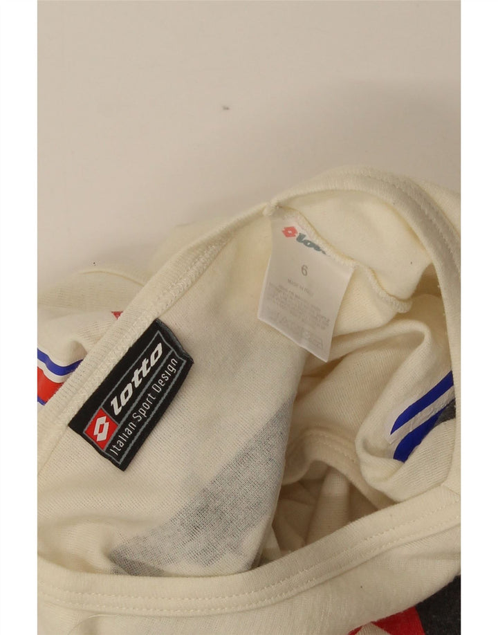 Lotto Débardeur Graphique Homme Petit Blanc Cassé Coton
