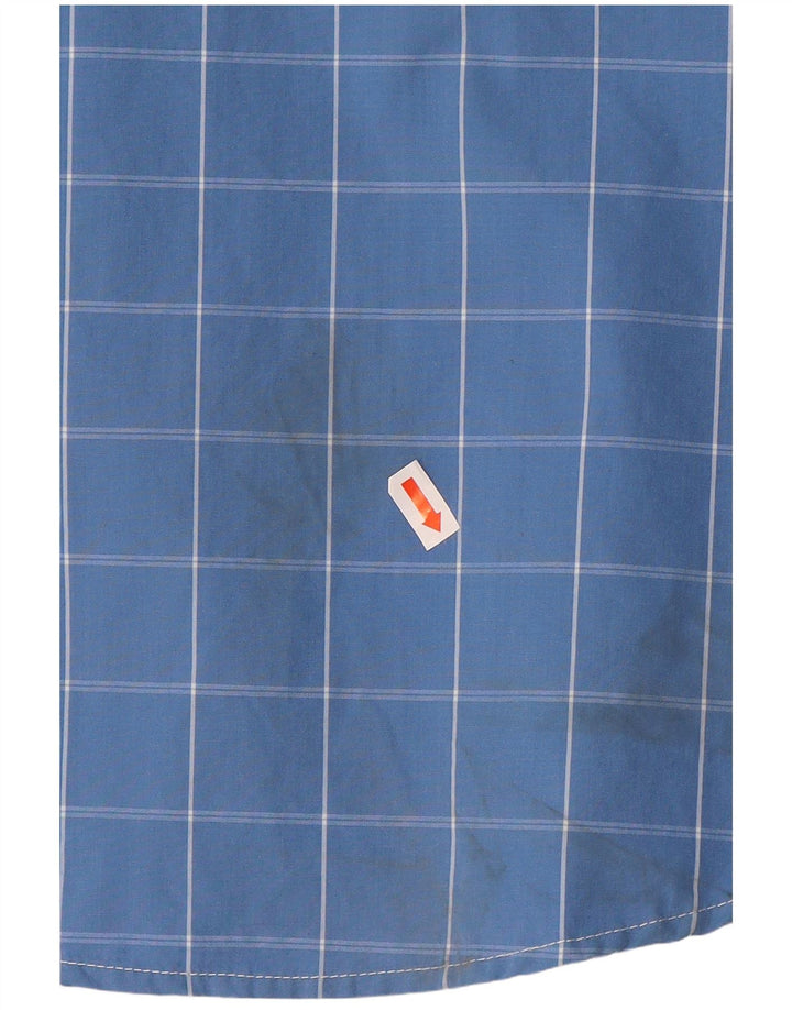 Superdry Chemise Homme Petit Carreau Bleu Coton