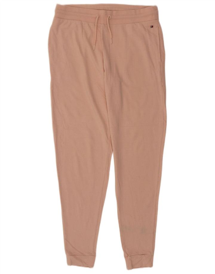 TOMMY HILFIGER Pantalon de survêtement pour femme Joggers UK 14 Large Rose Coton