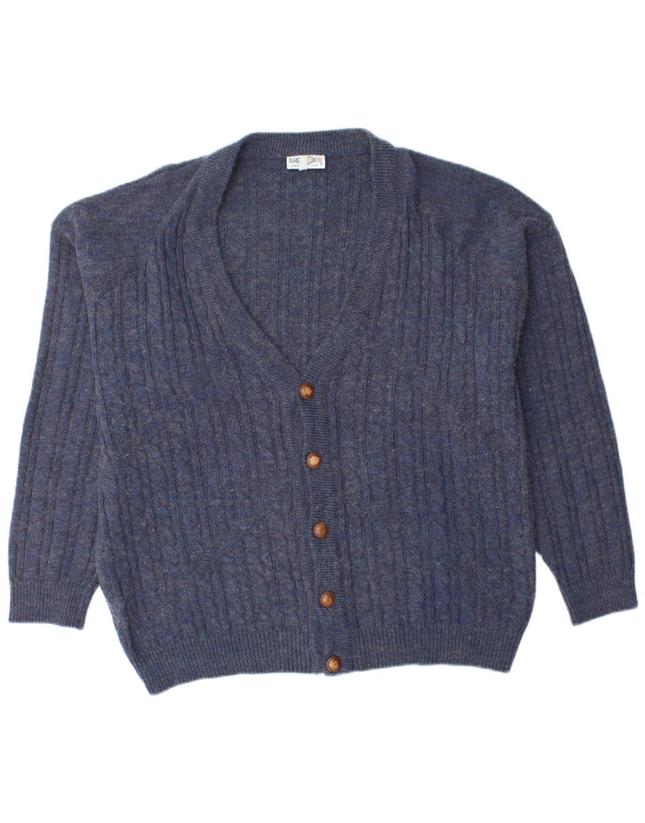 Imapier Cardigan Homme Pull Large Bleu Marine Moucheté