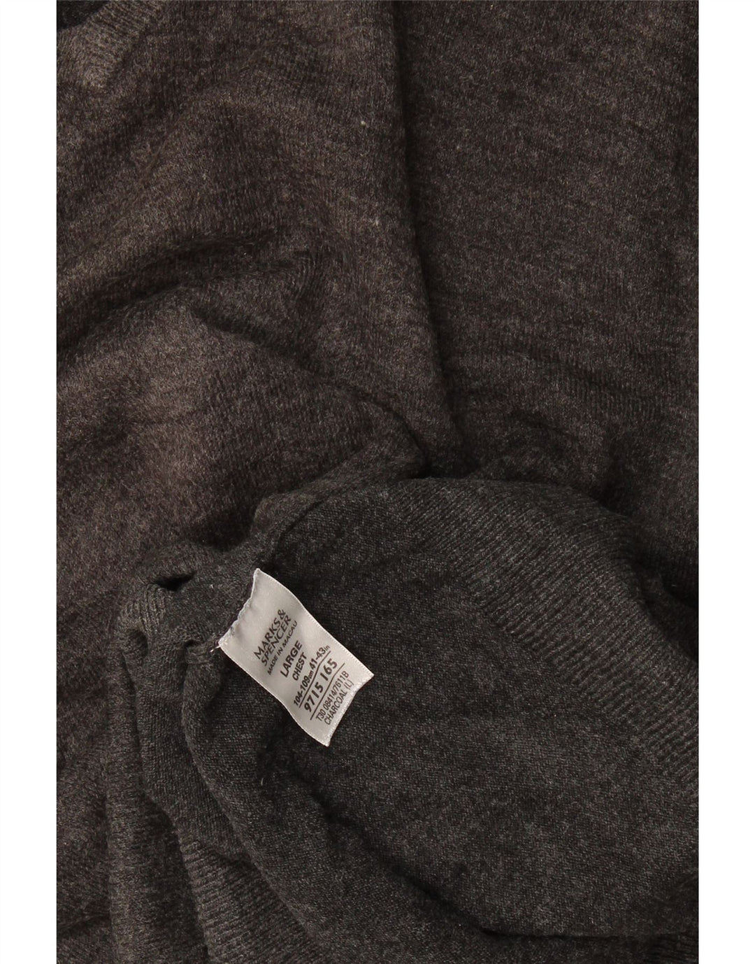 Marks & Spencer Pull col V pour homme en acrylique gris Taille L