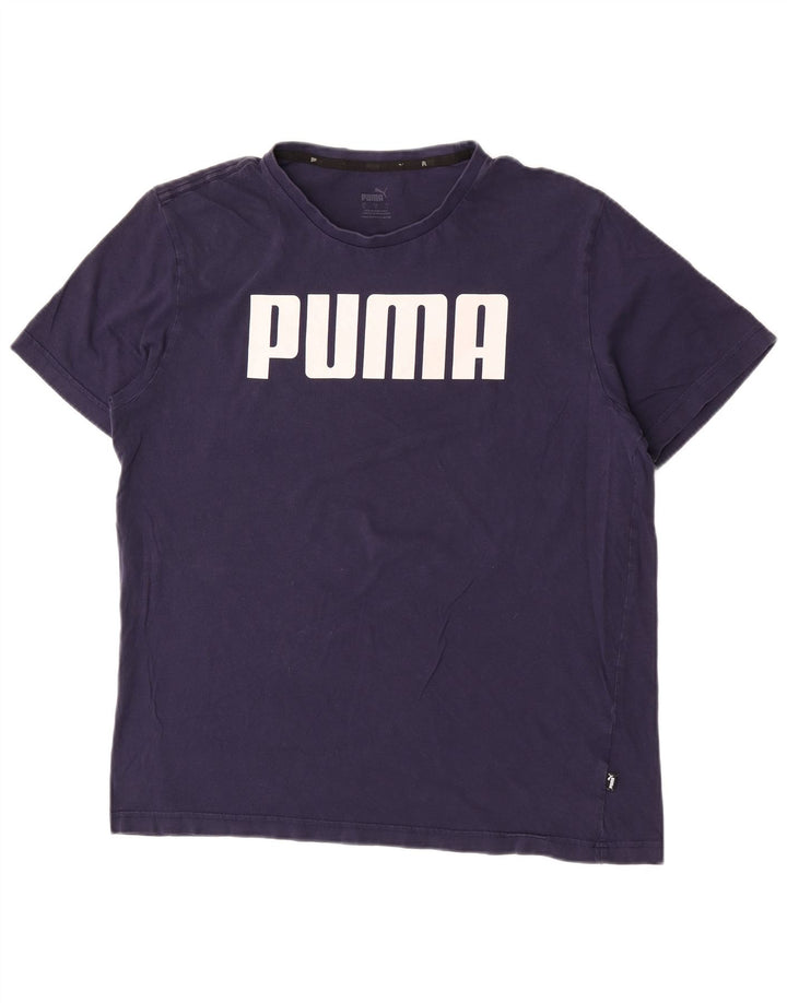 Puma T-shirt graphique pour homme, grand, bleu marine