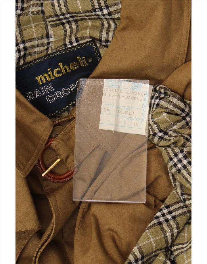 MICHELI Trench Homme IT 48 Coton Marron Moyen