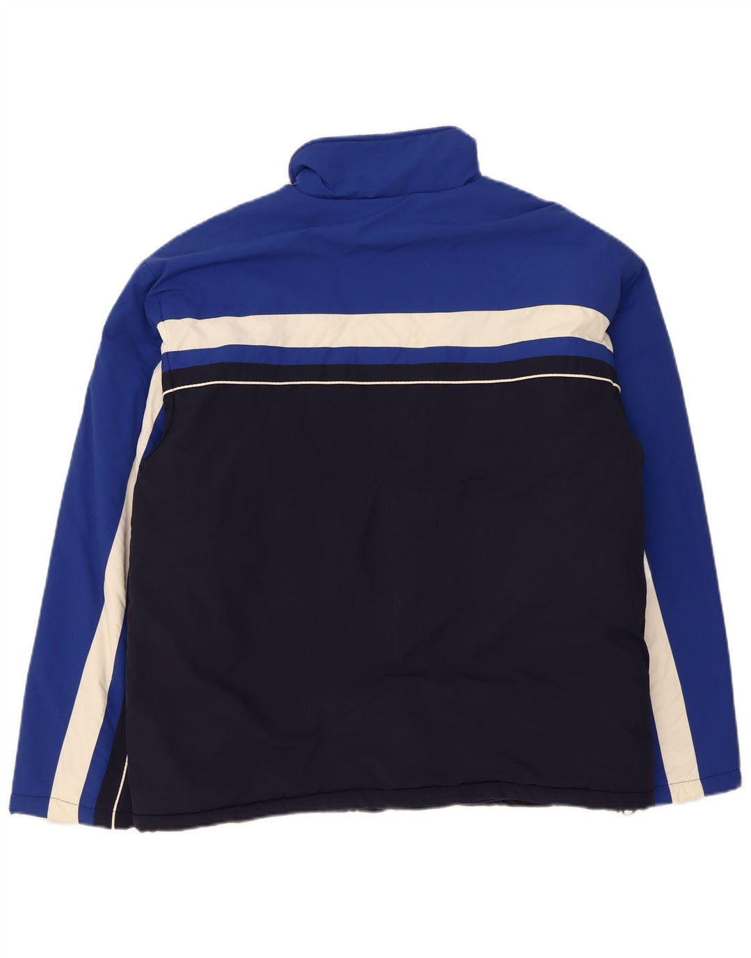 Fila Veste coupe-vent pour homme UK 40 Large Bleu marine Colourblock Polyamide