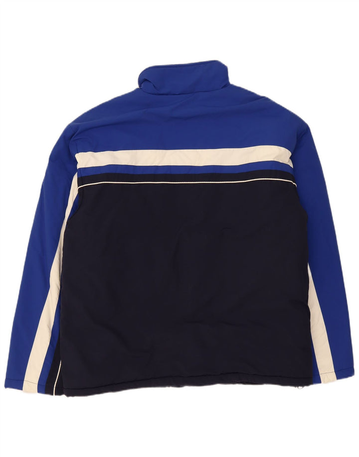 Fila Veste coupe-vent pour homme UK 40 Large Bleu marine Colourblock Polyamide