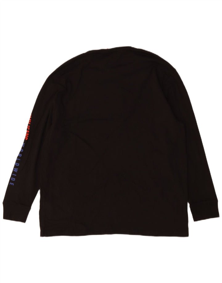 Tommy Hilfiger Haut graphique à manches longues pour homme en coton noir moyen