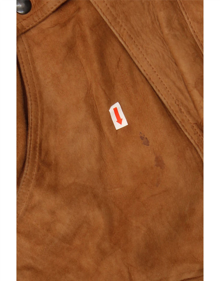 ESSEBI Veste en cuir homme EU 48 Cuir beige moyen