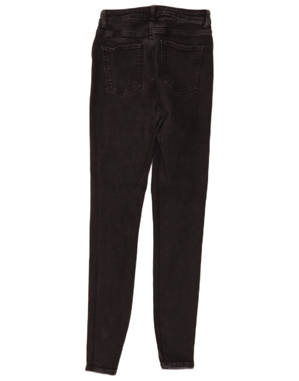 M&Co Jean skinny pour femme UK 10 Small W26 L28 Coton noir