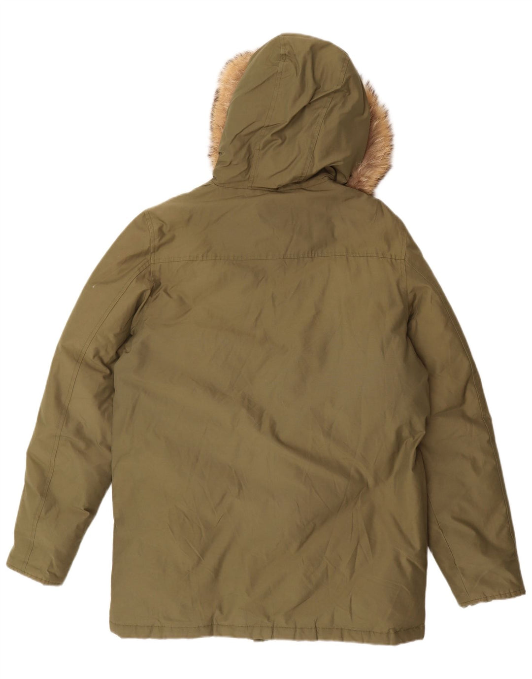Woolrich Veste matelassée à capuche pour garçon 15-16 ans Vert Coton