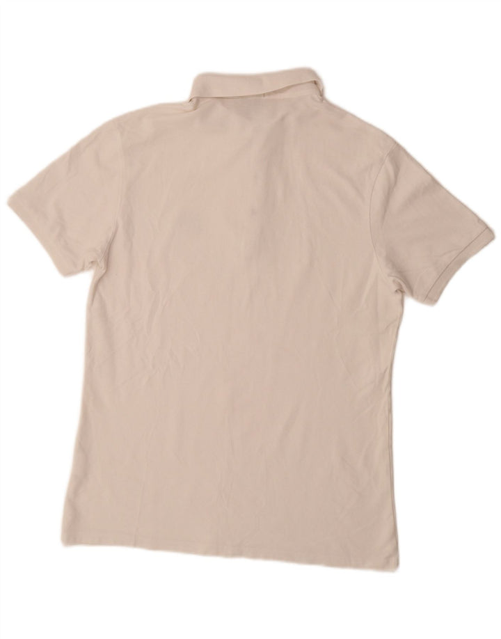 HUGO BOSS Polo Slim Fit Large Blanc Coton Homme