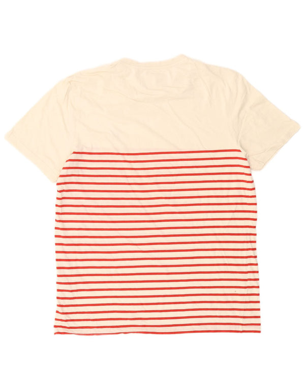 Lyle & Scott T-Shirt Homme Grand Blanc Rayé Coton