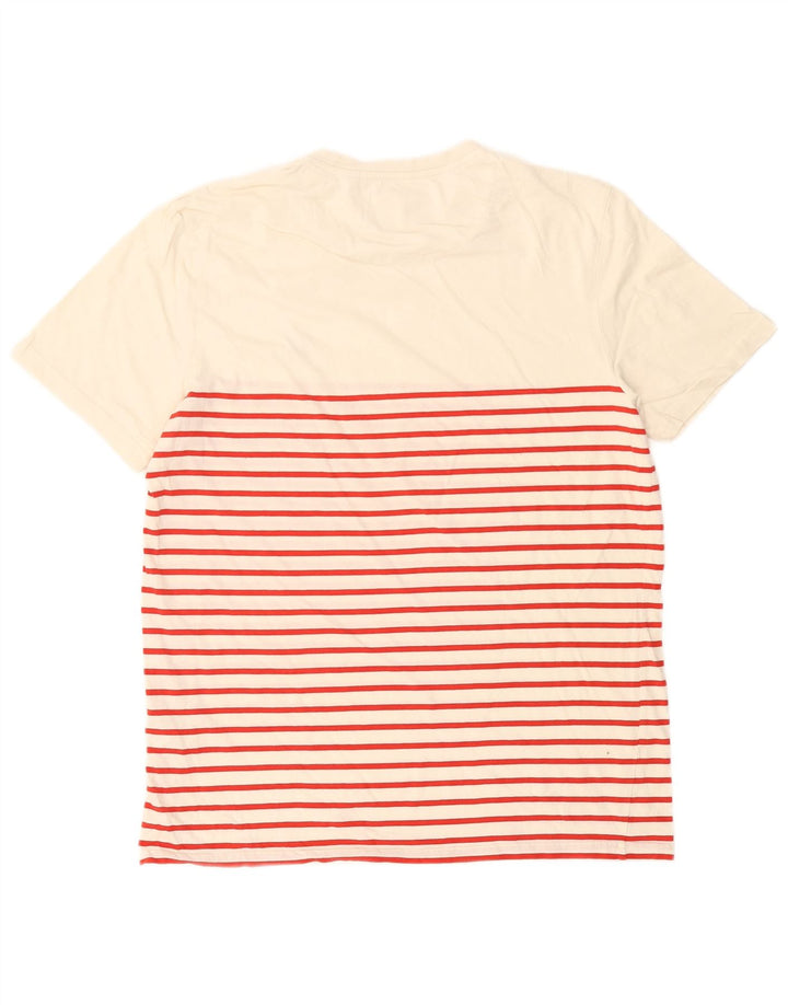 Lyle & Scott T-Shirt Homme Grand Blanc Rayé Coton