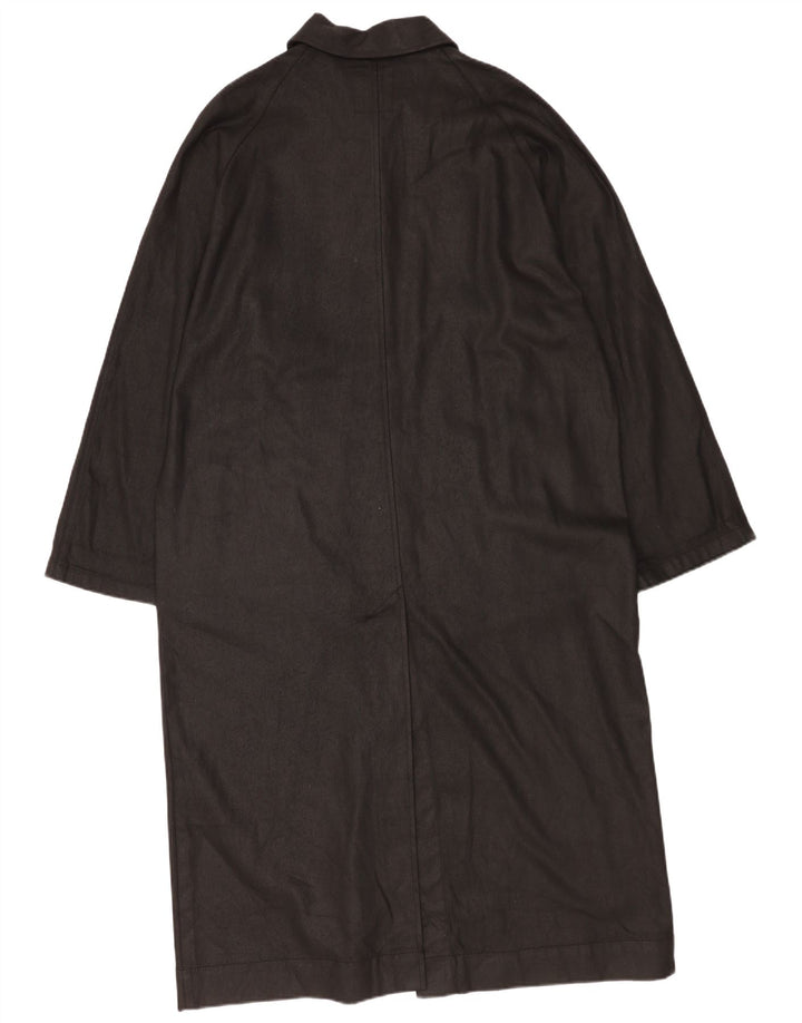 Zara Manteau surdimensionné pour femme UK 14 en coton noir moyen