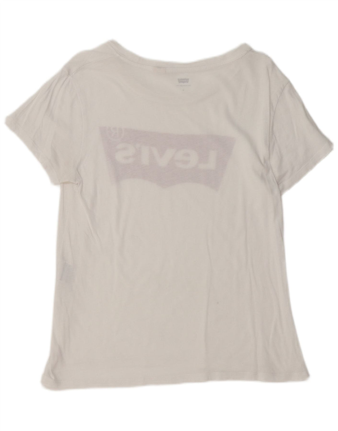LEVI'S T-shirt graphique pour femme UK 12 Blanc moyen