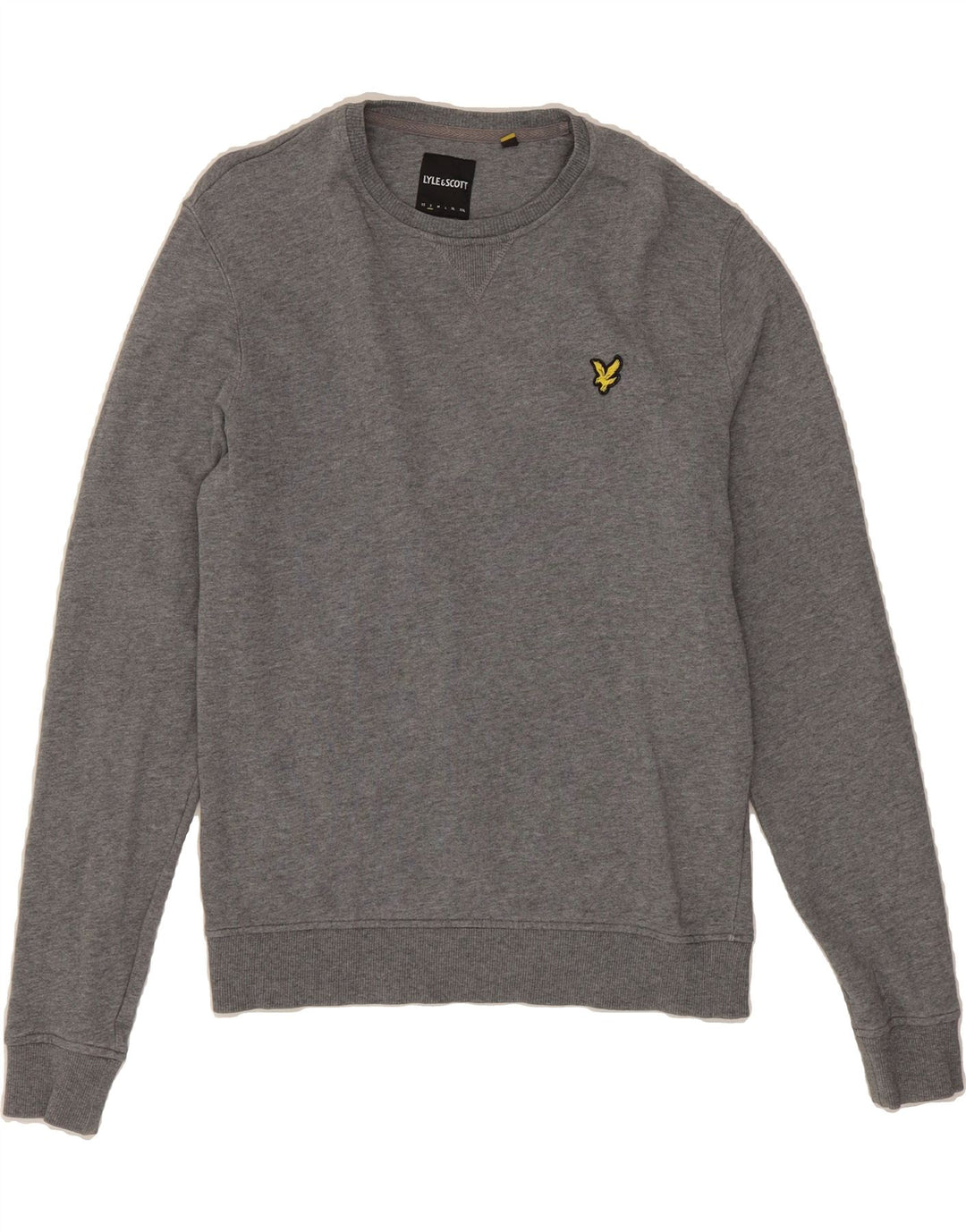 LYLE & SCOTT Mens Sweatshirt Jumper Small Grey Cotton Vintage Lyle & Scott and Second-Hand Lyle & Scott from Messina Hembry 