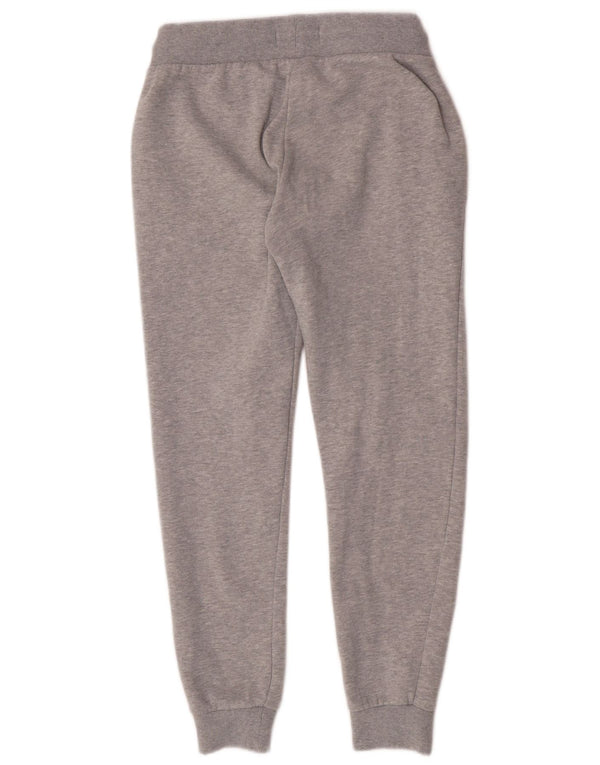 Superdry Pantalon de survêtement graphique pour femme Joggers UK 12 Gris moyen Coton