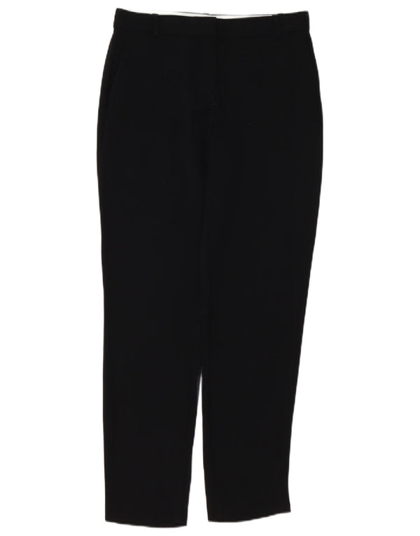 Massimo Dutti Pantalon Chino Slim Femme EU 36 XS W26 L28 Noir Viscose