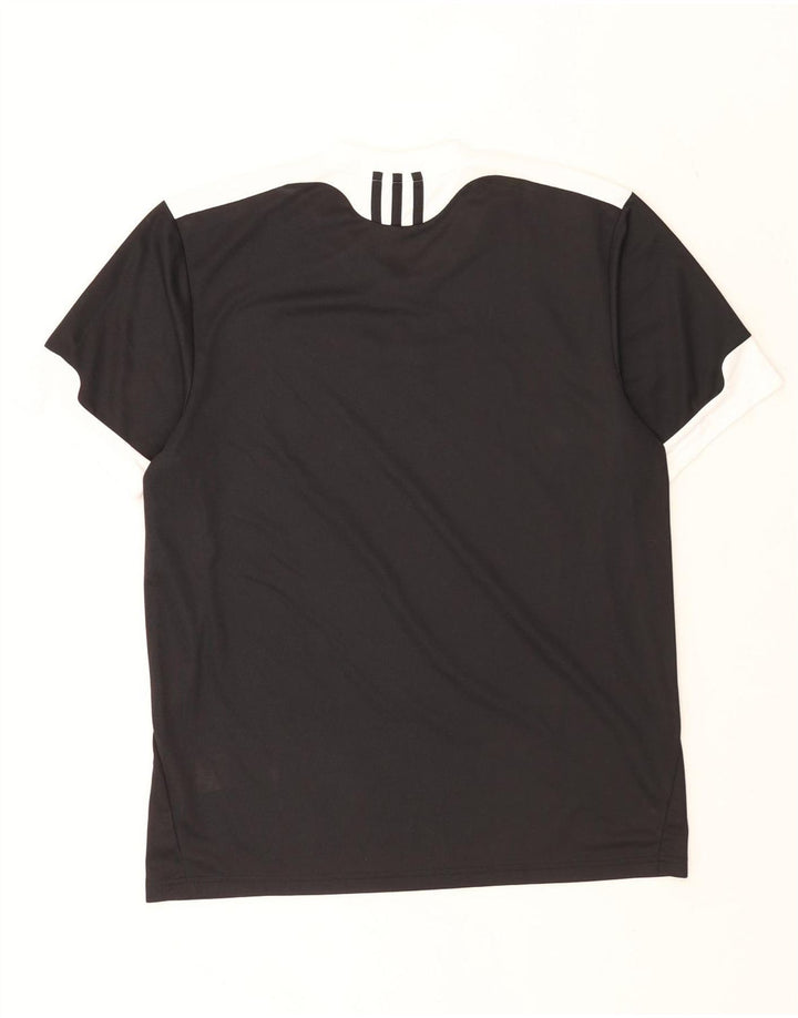 Adidas Hommes Climalite T-Shirt Haut Noir Colorblock Polyester