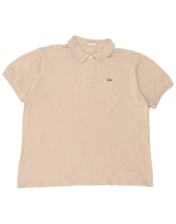 Lacoste Polo Homme Taille 7 2XL Coton Beige