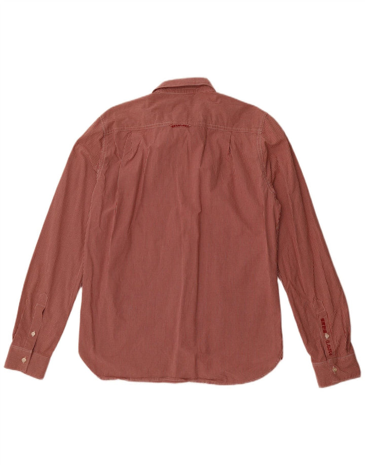 Superdry Chemise Homme Large Rouge Vichy Coton