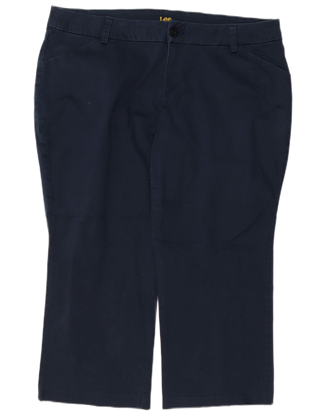 LEE Pantalon décontracté droit pour femme US 20 3XL W40 L27 Bleu marine
