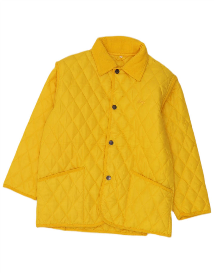 Brugi Veste matelassée pour homme UK 40 Large Jaune Polyamide