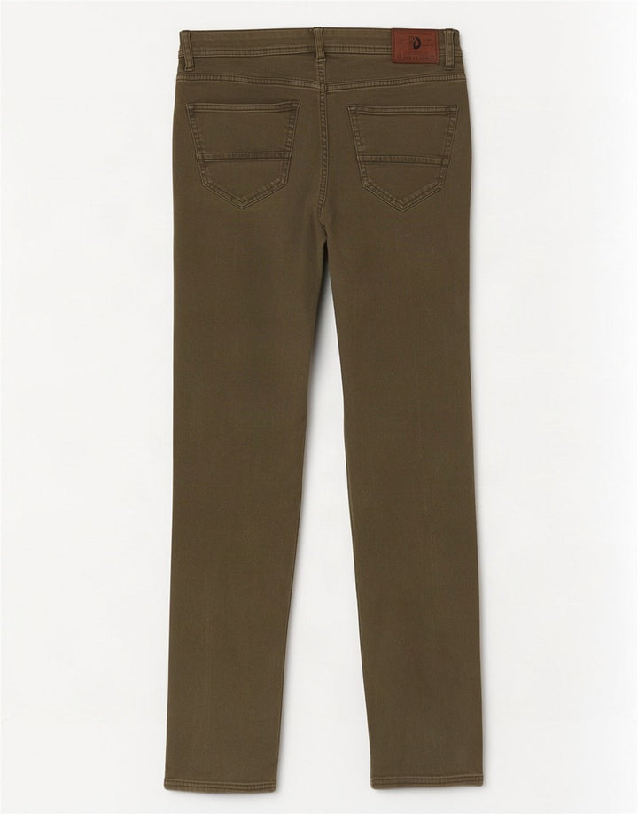 Dack's Jean Slim Homme IT 50 Large W34 L30 Kaki Coton