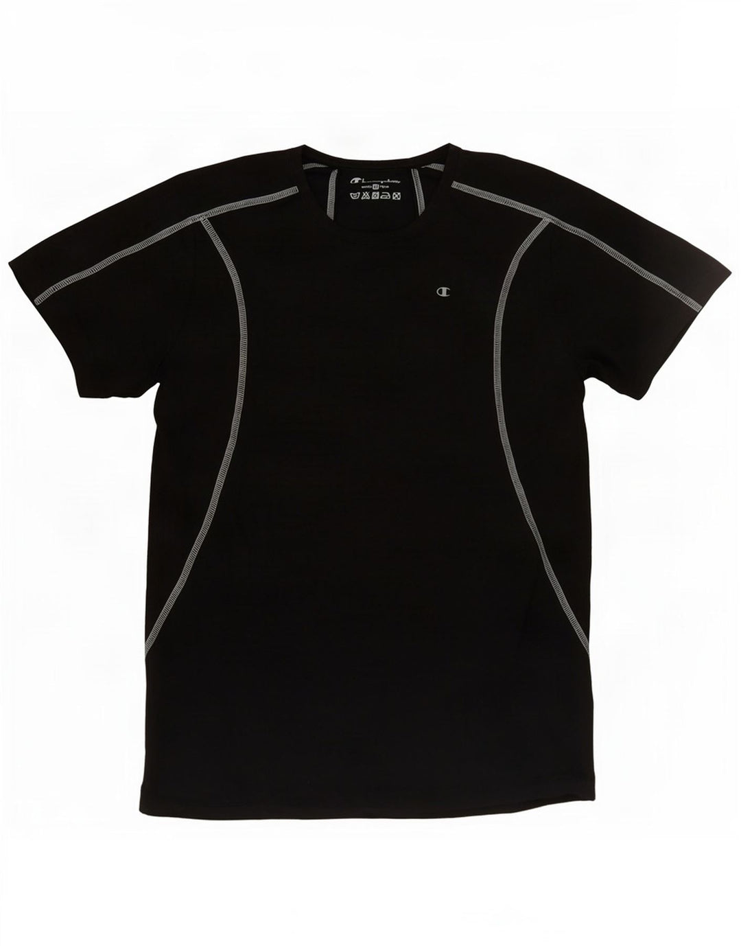 Champion T-Shirt Femme UK 14 Gris Moyen Coton