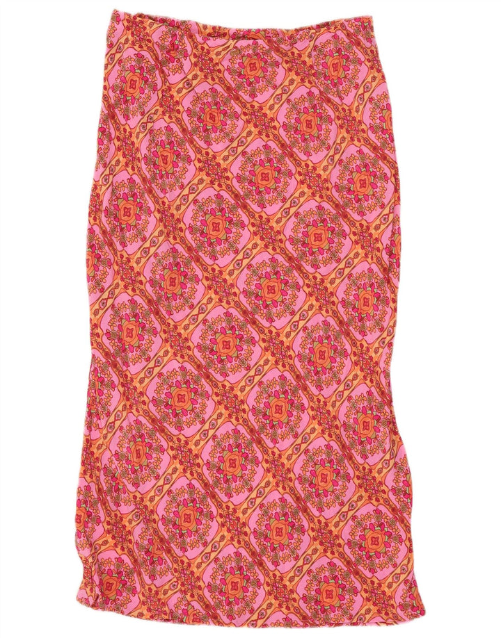 BILLABONG Femme Jupe Droite Petit W27 Rose Floral Viscose