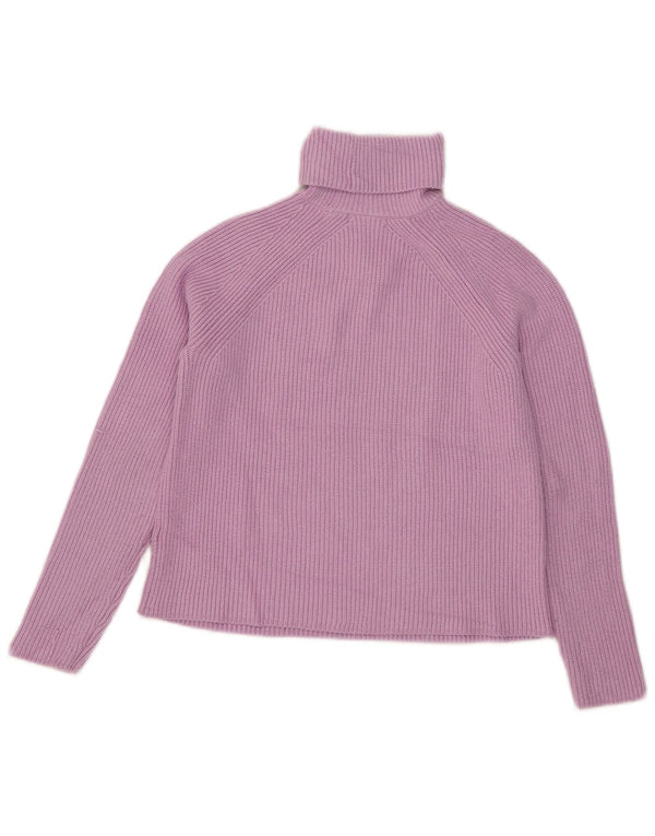 Marks & Spencer Pull court à col roulé pour femme UK 10 Petit Violet